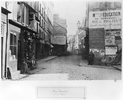 Rue Descartes, de la Rue Mouffetard, Paris, 1858-78 - Charles Marville